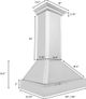 ZLINE 30" Satin Stainless Steel Mirror Wall Mounted Range Hood-4