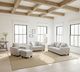 Intercon Ashbury TUP Soft Gray Chenille Loveseat-1