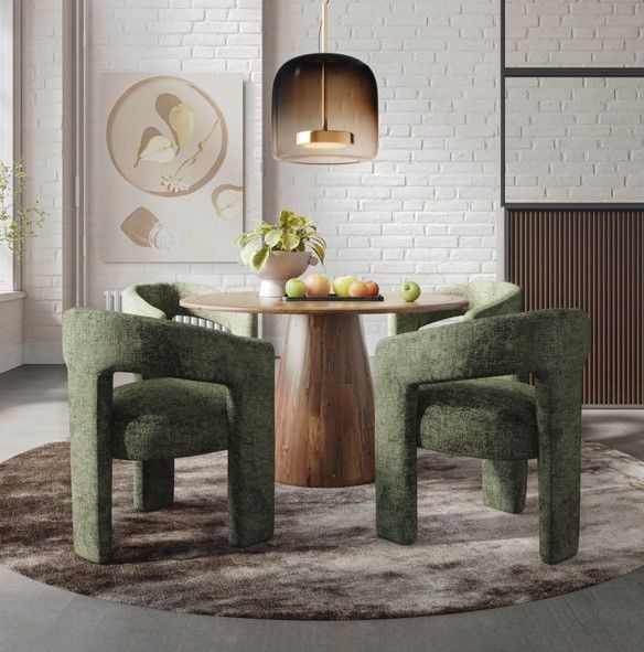 Jofran Inc. Urban Archive Gwen Forest Upholstered Arm Chair-1