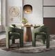 Jofran Inc. Urban Archive Gwen Forest Upholstered Arm Chair-1