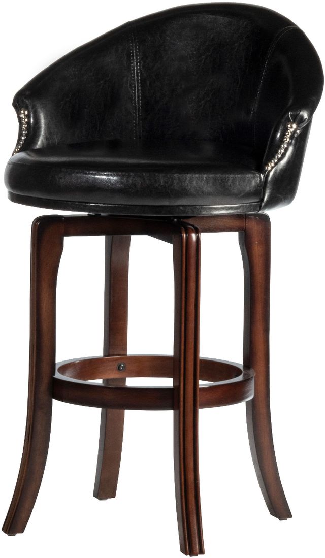 HH2 Home Dartford Dark Brown Cherry Swivel Bar Stool-2