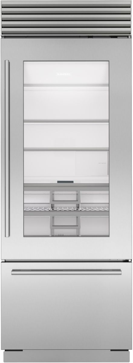 Sub-Zero® Classic Series 30" 17 Cu. Ft. Stainless Steel Built-In Bottom Freezer Refrigerator-0