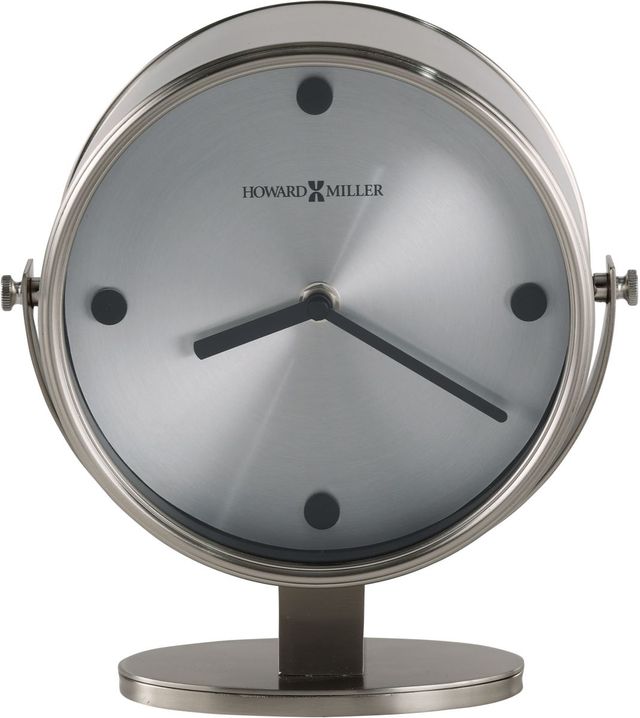 Howard Miller® Glen Satin Nickel Accent Clock-0