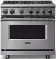 Viking® 7 Series 36" Stainless Steel Pro Style Liquid Propane Gas Range-0