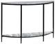 Crestview Collection Arc Gray Console Table with Black Base -0