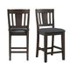 Elements International Cash Dark Gray Counter Side Chairs-2