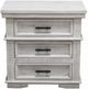 Million Dollar Rustic Sam Nero White Nightstand-0