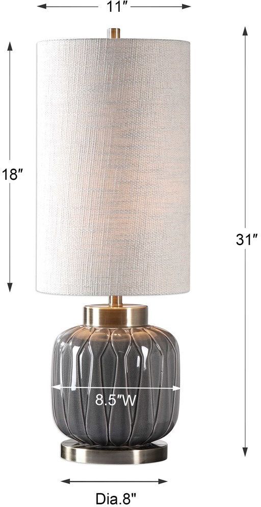 Uttermost® Zahlia Gray Buffet Lamp-2