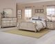 Vaughan-Bassett Arrendelle Rustic White Queen Poster Bed-0