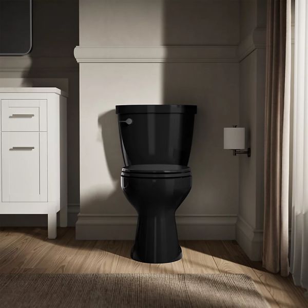 KOHLER® Cimarron® Black 2-Piece Round-Front Toilet, 1.6 Gpf-3