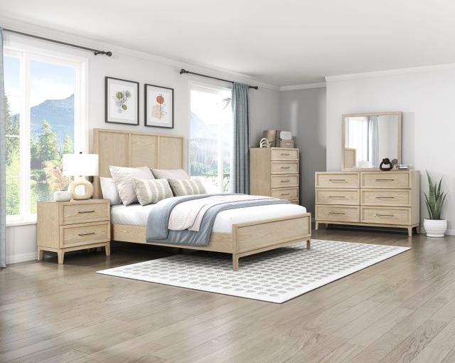 Homelegance® Oakmont Light Brown Eastern King Panel Bed-1