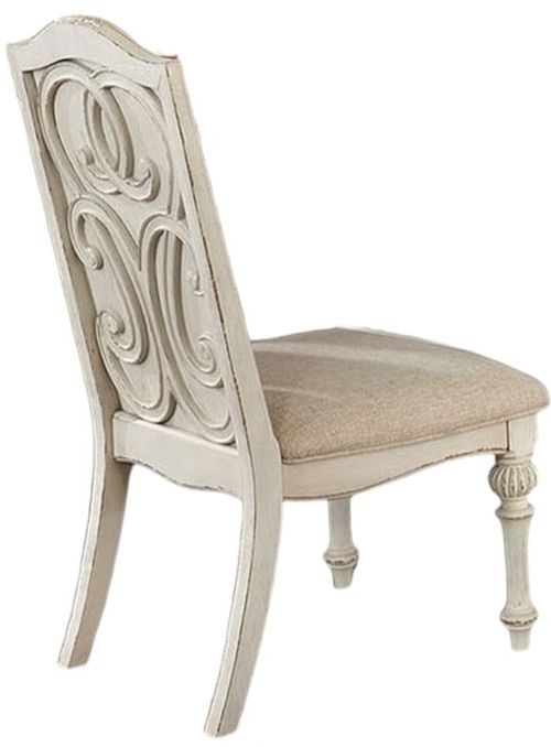 Furniture of America® Arcadia 2-Piece Off-White Side Chair Set-3