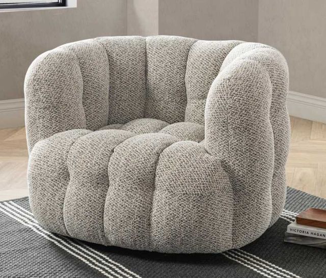 Classic Home Walter Heathered Gray Swivel Chair-1