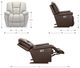 La-Z-Boy® Maverick Mahogany Power Rocking Recliner with Headrest-2
