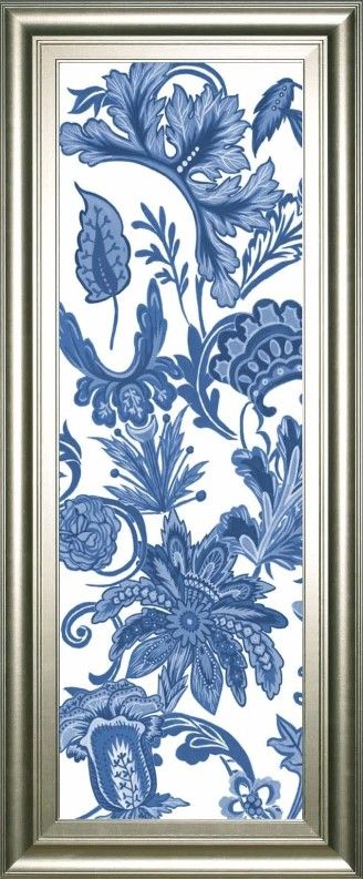 Classy Art Indigo Chintz V by Melissa Wang Wall Art-0