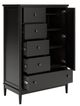 Ashley® Portdown Black Door Chest-2