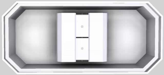 Vent-A-Hood® Designer Series 66" White Island Range Hood-3