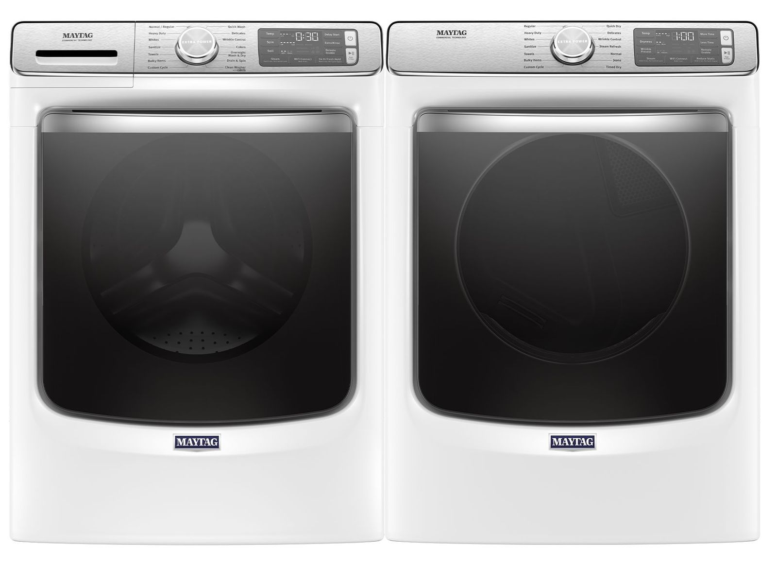 Maytag® White Front Load Laundry Pair