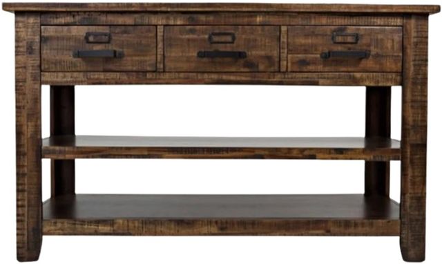 Jofran Inc. Cannon Valley Brown Sofa Console Table-3
