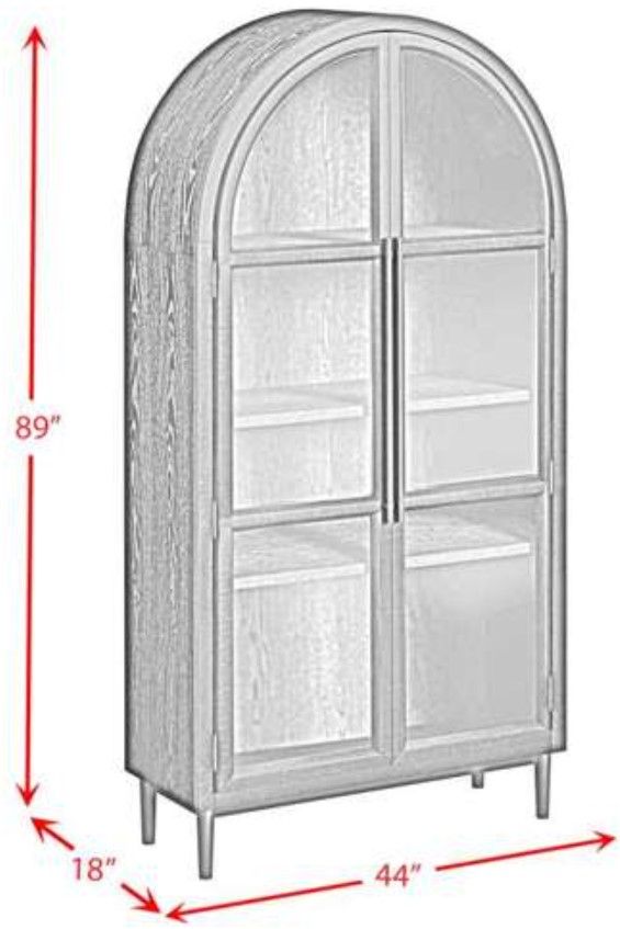 Elements International Santiago Espresso Bookcase-2