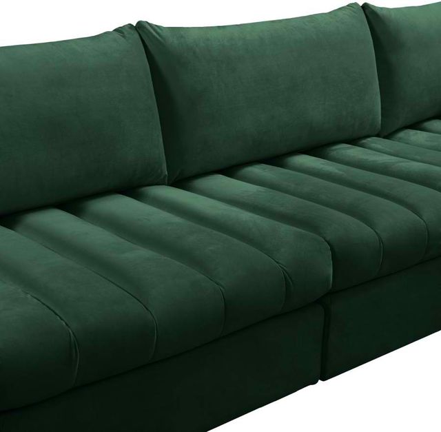 Meridian Furniture Jacob 6-Piece Green Velvet Modular Sectional Set-1