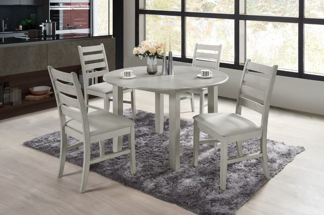 New Classic® Home Furnishings Pascal 5-Piece Driftwood Gray Dining Set-1