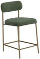 International Furniture Direct Seating Gold/Olive Upholstered Bar Stool-0