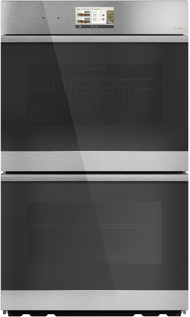Café™ Minimal Series 30” Platinum Glass Smart Double Electric Wall Oven with Convection-0