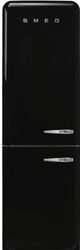 Smeg 50's Style 24'' 11.7 Cu. Ft. Black Bottom Freezer Refrigerator-0