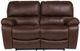 Porter International Designs Ramsey Rodeo Brown Leather-Look Dual Reclining Loveset-0