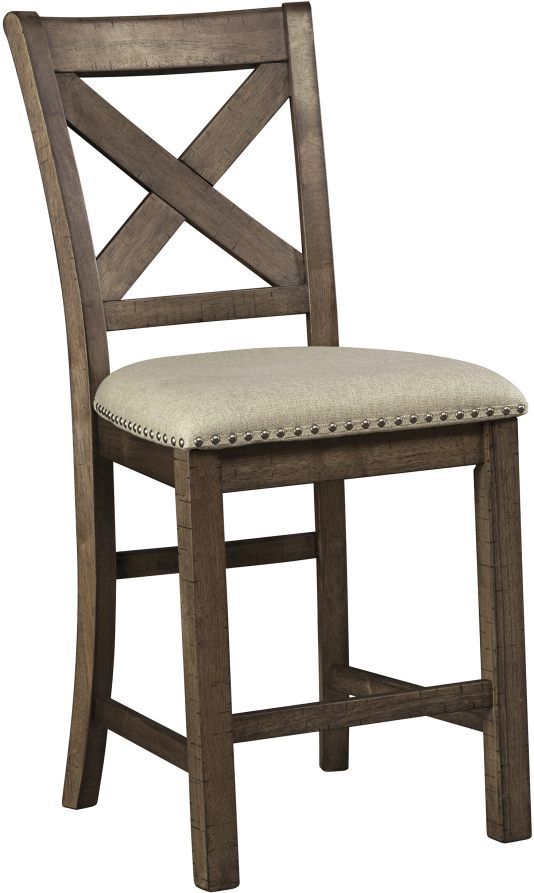Signature Design by Ashley® Moriville Beige Upholstered Barstool
