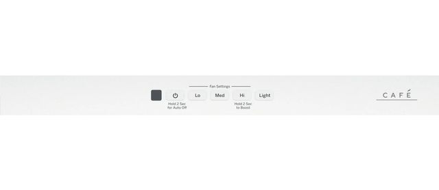 Café™ 36" Matte White Wall Mount Glass Canopy Chimney Hood-2