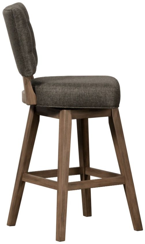 HH2 Home Lanning Weathered Brown Swivel Counter Stool-2
