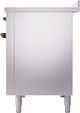 Ilve® Nostalgie II Noblesse 48'' Stainless Steel Pro Style Induction Range with Burnished Trim-3
