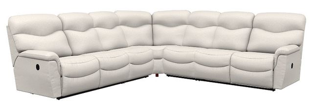La-Z-Boy® James 5-Piece Oyster Manual Reclining Sectional-0