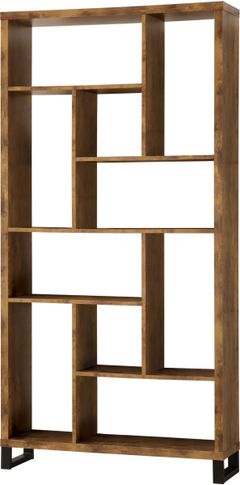 Coaster® Delwin Antique Nutmeg 10-Shelf Bookcase