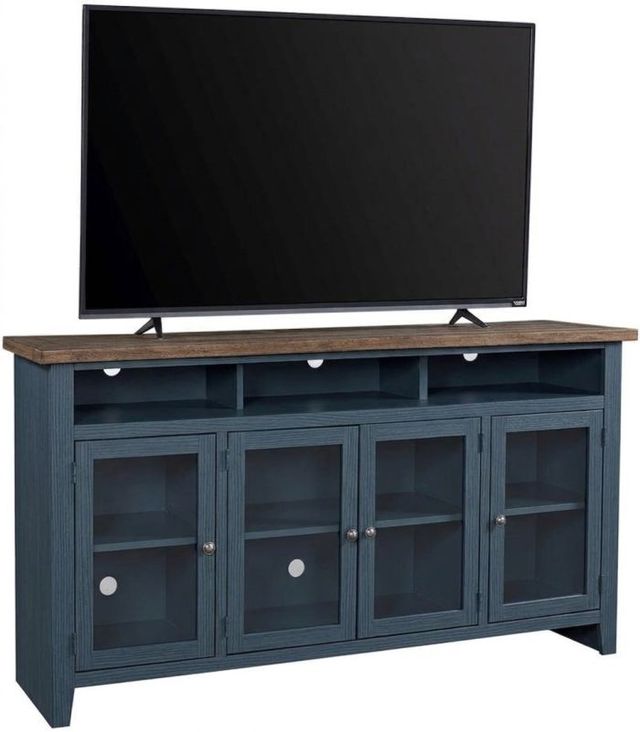 aspenhome® Eastport Malta Blue 74" Highboy Console-1