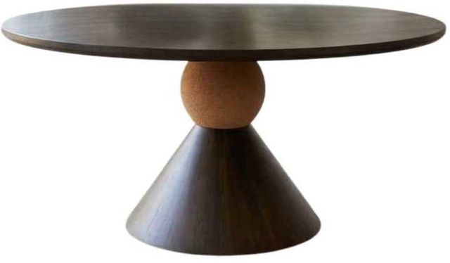 Liberty Furniture Briarcrest Dark Smoke Round Pedestal Dining Table-0