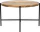 Porter International Designs Camden Natural Reversible Top Coffee Table with Black Metal Base -4