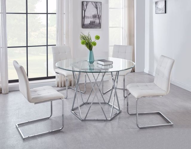 Steve Silver Co. Escondido 5-Piece White Dining Set-0