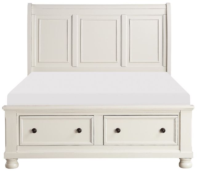 Homelegance® Laurelin White California King Sleigh Bed-2