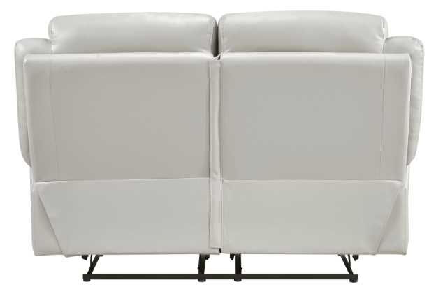 Homelegance® Laconia Silver Double Manual Reclining Loveseat-3