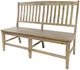 Jofran Inc. Carlyle Crossing Brown Slatback Bench-3