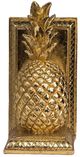 A & B Home 2-Piece Gold Pineapple Bookend Set-3