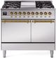 Ilve® Nostalgie II Series 40" Stainless Steel Pro Style Dual Fuel Range-0