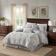 Olliix by Harbor House 6 Piece Grey California King Hallie Cotton Comforter Set-2