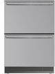 U-Line® Home Collection 24" 5.1 Cu. Ft. Stainless Steel Refrigerated Drawers-0