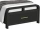 Elements International Ridgemont Black Youth Twin Panel Storage Bed-1