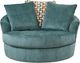 Ashley® Laylabrook Teal Oversized Swivel Accent Chair-1