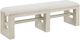 Elements International Avalanche Antique White Dining Bench-0